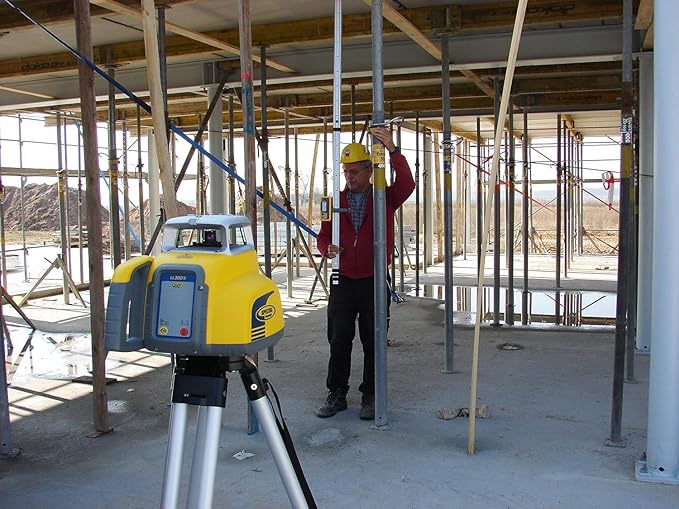 Spectra Precision LL300N-2 Laser Level, Self Leveling Kit with HL450 Receiver, Clamp, 15' Grade Rod / Inches and Tripod , Yellow