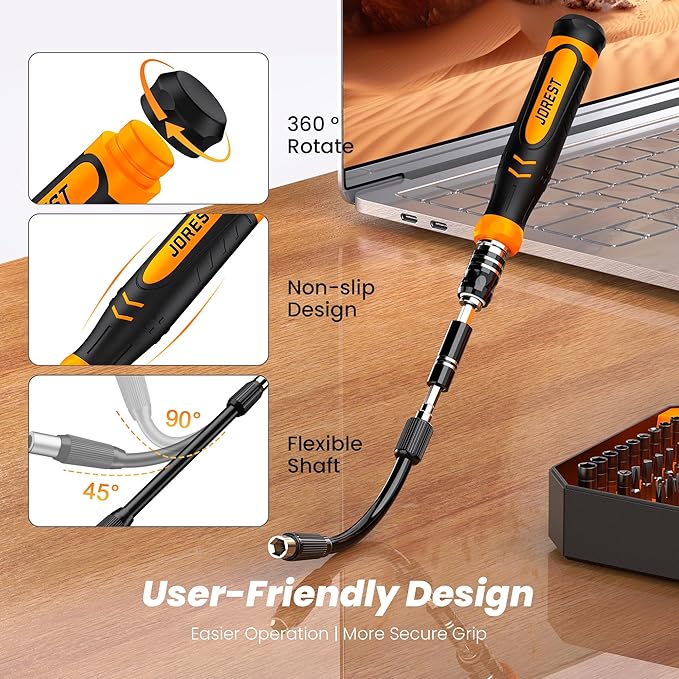 JOREST 115 in 1 Precision Screwdriver Set, Birthday Tool Gifts for Men Dad Him, Magnetic Repair Tool Kit for PC, Laptop, Tablet, iPhone, Macbook, Jewelers, PS5, Xbox, Switch, Game Console, Door &Chair