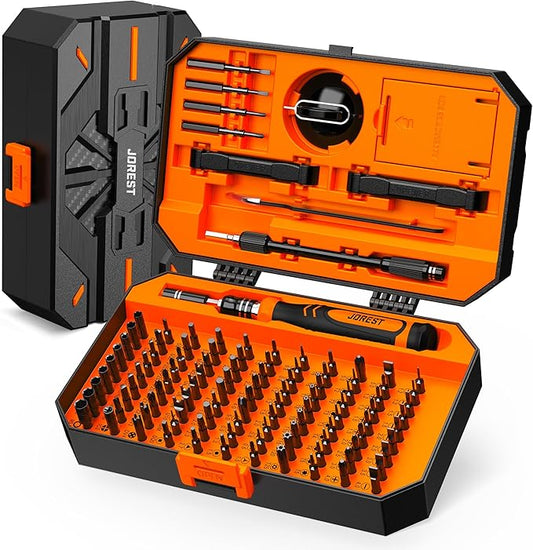 JOREST 115 in 1 Precision Screwdriver Set, Birthday Tool Gifts for Men Dad Him, Magnetic Repair Tool Kit for PC, Laptop, Tablet, iPhone, Macbook, Jewelers, PS5, Xbox, Switch, Game Console, Door &Chair