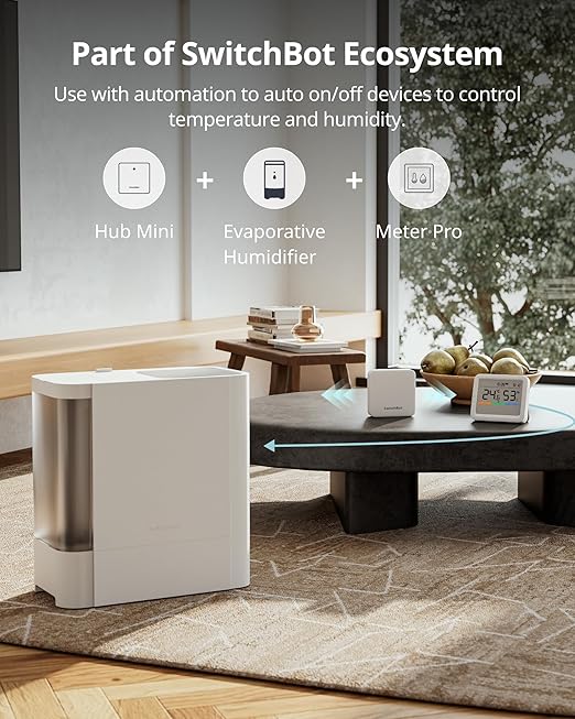 SwitchBot Meter Pro, Digital Hygrometer & Thermometer - Wireless Indoor Temperature & Humidity Monitor with Bluetooth App Control, Real-Time Alerts (1, Meter Pro)