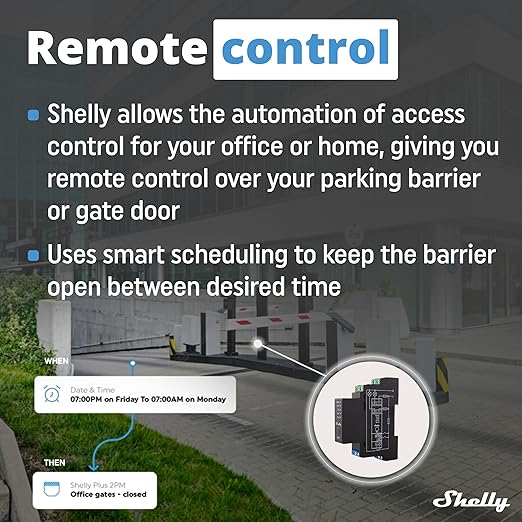 Shelly Pro 2PM | Wi-Fi & LAN 2-Channel Smart Relay with Power Metering | Home Automation | Compatible with Alexa & Google Home | iOS Android App | Remote Appliances Control & Monitoring