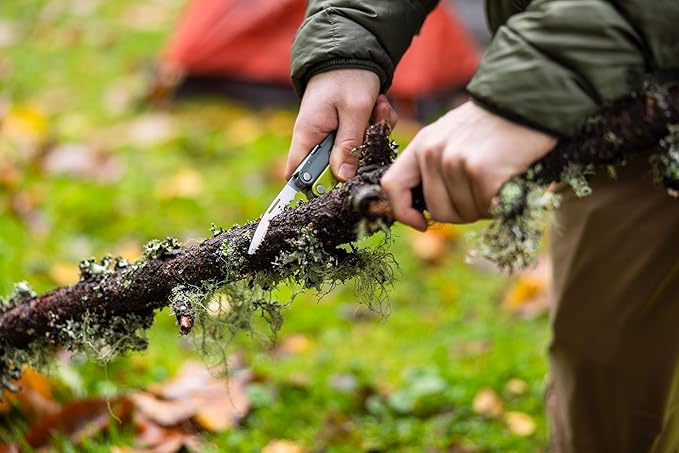 LEATHERMAN, Rebar Multitool with Premium Replaceable Wire Cutters and Saw, Mossy Slate with Nylon Sheath