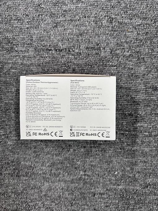 SwitchBot WiFi Thermometer Hygrometer 3 Pack with Hub Mini, IP65 Indoor Outdoor Thermometer Wireless, Humidity/Temperature/Dewpoint/VPD/Absolute Humidity Sensor with Smart Alerts, Works with Alexa