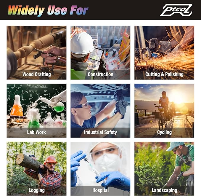 112 Pack Safety Glasses Crystal Clear (Bulk Pack of 24+4) Unisex Anti-Scratch Protective Goggles Impact Resistant Lens Eyewear with ANSI Z87.1 Certified for Construction, Shooting and Laboratory
