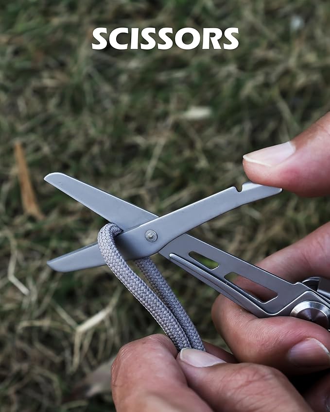 RUSH DEER Multi-Tool 18-in-1 Essential Survival Tools and Multitools Plier- Versatile Camping Tool Kit-Gift for Men-ultimate versatile toolkit For DIY, Outdoor (Sliver)