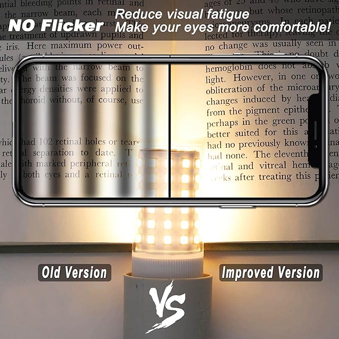 ALIDE E26 100 Watt Equivalent LED Candelabra Corn Bulbs,2700K Warm White,E26 E27 12W LED Light Bulbs 1200LM for Ceil Fan Chandelier Pendant Lighting,Non-dimmable,4 Pack