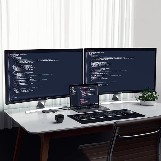 Satechi USB C Hub Dual Multimedia Adapter, USB C Docking Station with 2 4K HDMI, 60W USBC PD Charging, 2 USB-A Data, Ethernet, Micro/SD Card Readers, for MacBook Pro/Air M1 M2 M3 - Space Gray