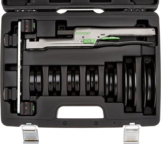 Hilmor 1839032 CBK Compact Tubing Bender Kit, 1/4" to 7/8", HVAC Tools and Equipment for Copper, Steel, Aluminum, Brass Tube and Pipe Bending, Black