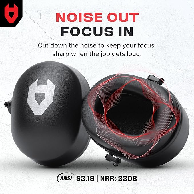 NoCry ANSI Z89.1 Rated Arborist Helmet — Chainsaw Helmet with Face Shield and Ear Muffs — Adjustable Hard Hat with Adaptive Ventilation; Impact-Resistant Mesh Face Shield for Forestry with Side Guards