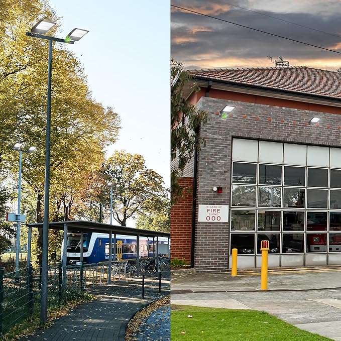 300W LED Parking Lot Shoebox Light, 42000LM, 5000K Daylight, Built-in 20KV Surge Protector, IP65 Waterproof, DLC & UL Listed, 100-277V, Outdoor Commercial Street Pole Light