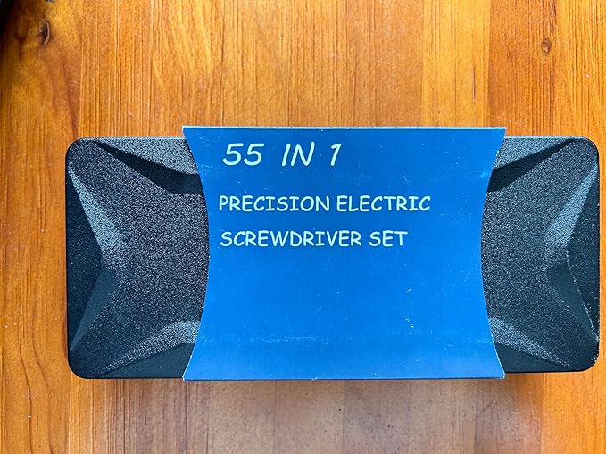 Electric Screwdriver Sets, 55 in 1 Mini Electric Screwdriver Rechargeable, Precision Screwdriver Kits with Magnetic Bits, Small Power Screwdriver Set for Phone, Glasses, Blue