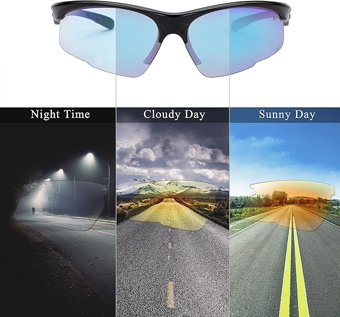 X Power Photochromic Lenses Safety ANSI Z87+ Impact Resistant Polycarbonate Lens & Frame