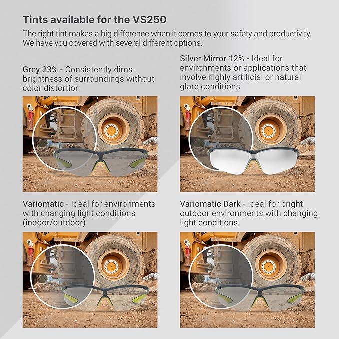 HexArmor VS250 Safety Glasses