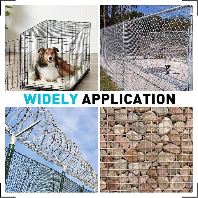 SHALL Bent Hog Ring Pliers Kit with 600pcs Galvanized Hog Rings (3/8’’, 1/2’’, 3/4’’) for Upholstery, Fence, Animal Pet Cages, Bungee Cords, Bagging, Protective Gloves, Storage Case & Bag Included