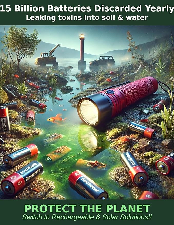 PRAANA Portable Solar Power Bank & Flashlight with 7W Panel – 3in1 Survival Kit | 5000mAh USB-C Charger & 800-Lumen Light | Must-Have Power Backup for Home, Power Outages & Camping | iPhone & Android