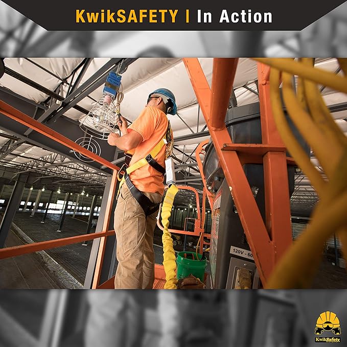 KwikSafety - Fall Protection Safety Harness - Construction & Roofing Fall Arrest Safety Harnesses - ANSI OSHA Compliant