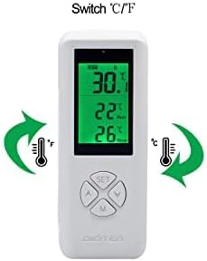 DIGITEN Wireless Temperature Controlled Outlet, Digital Plug-in Programmable Thermostat Outlet with Remote Control, Heating & Cooling for A/C, Fan, Heater (Temp Sensor Built in The Remote Controller)