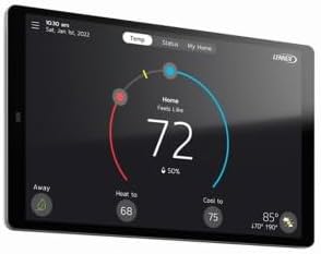 Lennox S40 (22V24) Smart Thermostat, Touchscreen, WiFi, Communicating System Control, Programmable, Geo-Fencing, Remote Access, Alexa Enabled, Easy Installation, Non-Returnable Factory Warranty