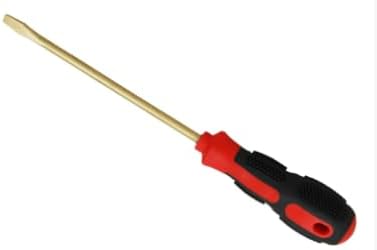 Non Sparking Beryllium Bronze Copper Flat Screwdriver 11mm (7/16 Inch) Flat Head, Length 350mm (13-25/32 Inch)