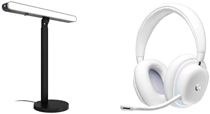 Logitech G Litra Beam LX Premium Dual-Sided RGB LED Streaming Key Light + G735 Wireless Gaming Headset Bundle