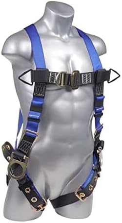 Palmer Safety Construction Harness 5 Point Adjustment, Back D-Ring, Grommet Legs, Multiple Styles I OSHA ANSI Compliant