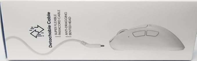 Pulsar Gaming Gears Xlite Wired Gaming Mouse, Ultra Lightweight 1.83 oz (52g), Ergonomic, Optical Switch, 26000 DPI, Motion Sync, PAW3395 Sensor (Medium, Wired, White)