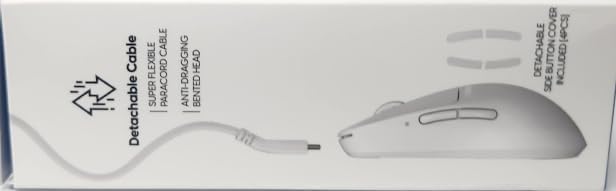 Pulsar Gaming Gears X2A Wired Gaming Mouse, Ultra Lightweight, Optical Switch, 26000 DPI, Motion Sync, PAW3395 Sensor (Medium, Wired, White)