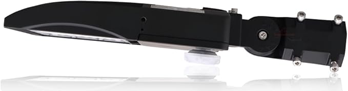 RuggedGrade with Motion Sensor - 150 Watt LED NextGen III Shoebox Light - 21,000 Lumen - 5000K Bright White - Slip Fit - Title 24 Compliant - Dusk to Dawn Capable