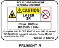 Plott PRL900HT-RK Dual Slope Rotary Laser Level, 2000ft Range, Red Beam, Bluetooth App Control, Self-Leveling 6°, 20hr Battery Life