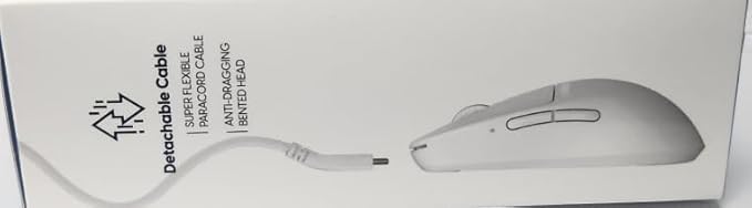 Pulsar Gaming Gears X2 Wired Gaming Mouse, Ultra Lightweight, Optical Switch, 26000 DPI, Motion Sync, PAW3395 Sensor (Medium, Wired, White)