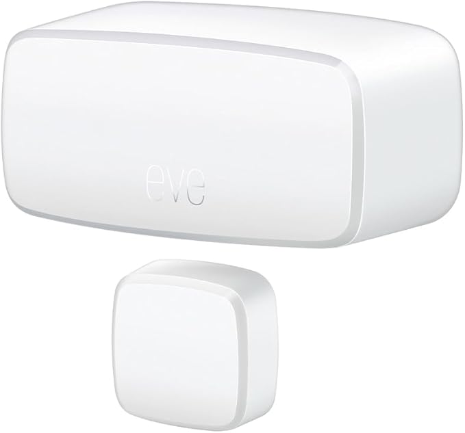 Eve Door & Window (Matter) – Smart Contact Sensor for Doors & Windows, Open/Closed State, Automatic Control of Accessories, Matter Over Thread, Apple Home, Alexa, Google Home, SmartThings