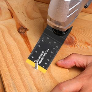 55 PCS Oscillating Saw Blades Quick Release Universal oscillating Tool Blades Wood Plastics and Metal Multitool Blade Kits for Wood fit Dewalt Rockwell Milwaukee Makita Ryobi
