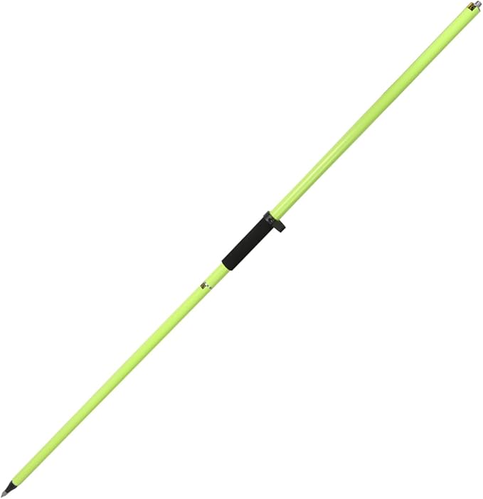 Aluminum GPS Rover Rod – 6.5FT/2M 2-Sections Design GPS Pole for Land Surveying & Engineering – RTK GPS/GNSS Accessory – Includes Level Vial & Carrying Bags (GLS220)