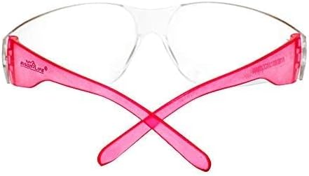 BISON LIFE Clear Lens Color Temple Safety Glasses | One Size, Adult, Youth, Clear Protective Polycarbonate Lens Color Temple, Verity, 144 PAIRS