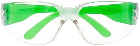 BISON LIFE Clear Lens Color Temple Safety Glasses | One Size, Adult, Youth, Clear Protective Polycarbonate Lens Color Temple, Variety, 24 PAIRS