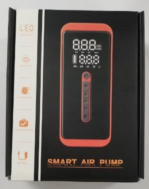 ROTOPATA Electric Tire Inflator Portable Air Compressor 12V DC, 150PSI Cordless Air Pump with LED Light & Digital Pressure Gauge for Car Bike Motorcycle Wheel Ball Inflatable(Red)