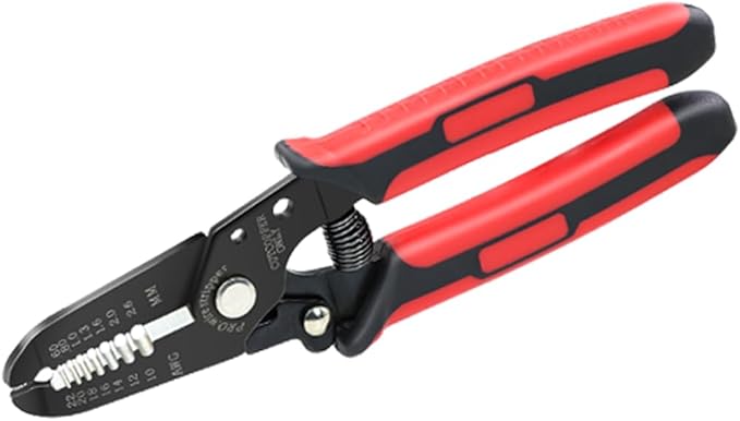 HKS Ferrule Crimping Tool Kit - Hexagonal Ferrule Crimper Plier (AWG 23-7) with Wire Stripper & 1900pcs Wire End-Sleeves Terminals Kit
