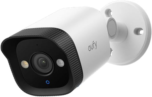eufy PoE Bullet Security Camera E40, NVR Add On Cam, 24/7 Recording, 4K UHD, 122° FOV, F1.6 Color Night Vision, Human/Vehicle/Pet AI Detection, Red and Blue Strobe, Plug and Play
