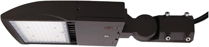 High Voltage 277-480V - 150 Watt LED NextGen III Parking Lot Lights - 21,000 Lumen - 5000K - Slip Fit Mount - Brown - No Photocell