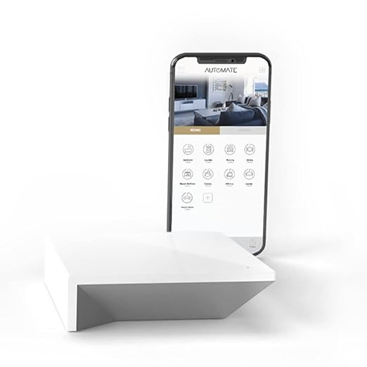 Automate Pulse 2 Smartphone and Tablet Interface - Motorized Shades and Blinds Controller via WiFi - Works with Smart Home Devices, Amazon Alexa & Google Assistant and Apple -Rollease-MT02-0401-067001