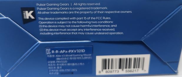 Pulsar Gaming Gears Xlite Wired Gaming Mouse, Ultra Lightweight 1.83 oz (52g), Ergonomic, Optical Switch, 26000 DPI, Motion Sync, PAW3395 Sensor (Medium, Wired, White)