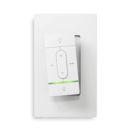 Nanoleaf Sense+ Smart Light Switch with Built-in Motion & Daylight Sensor, Wireless Switch, Matter Early Access, Exclusive for Nanoleaf Smart Lights, Dimmer, 2 Configurable with Up to 6 Custom Actions