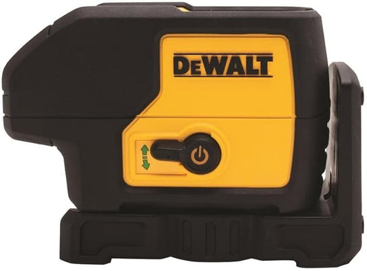 DEWALT Laser Level, 3 Spot Beam Line Laser Pointer with Built-in Magnetic Pivoting, Green (DW083CG)