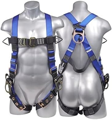 Palmer Safety Construction Harness 5 Point Adjustment, Back D-Ring, Grommet Legs, Multiple Styles I OSHA ANSI Compliant