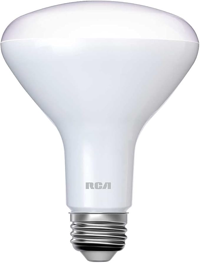 RCA Dimmable Smart Light Bulbs, 1-PK | BR30 WiFi LED Light Bulb | Indoor Flood LED Bulbs | 9W (60W Eq) | 2700K Soft White, 720 Lumens, E26 Base | Voice Activated Lights, Google & Alexa Light Bulb