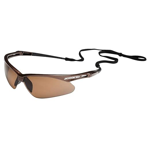 Jackson Safety SG Safety Glasses - Eye Protection for Men & Women - ANSI Z87.1 - Pack of 12 (Multiple Styles)