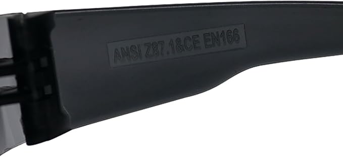 BISON LIFE Full Color Safety Glasses | One Size, Adult, Youth, Full Color Polycarbonate Lens and Temple, Black, 24 Pairs