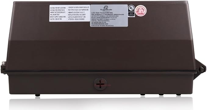 RuggedGrade - Durado Series - Semi Cut-Off - Outdoor LED Wall Light - DLC 5.1 Premium (Color Selectable - 3000K/4000K/5000K, 100W-LED with Photocell+Motion Sensor - Durado IV)