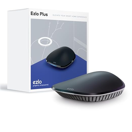 Ezlo Plus Smart Home Hub with Zigbee & Z-Wave. Works with Wi-Fi Devices Associated with Amazon Alexa Devices & Google Assistant to Control Smart Locks, Smart Lights, Smart Switch and CCTV Cameras