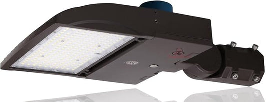 RuggedGrade 150 Watt - NextGen IV Series LED Parking Lot Lights with Photocell- 22,500 Lumen - Color Selectable 30K/40K/50K - Slip Fit Mount - Brown